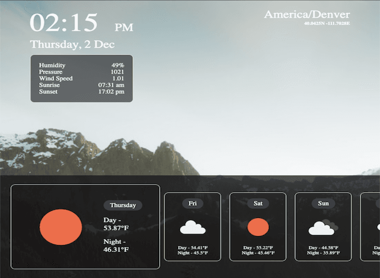 Weather Application